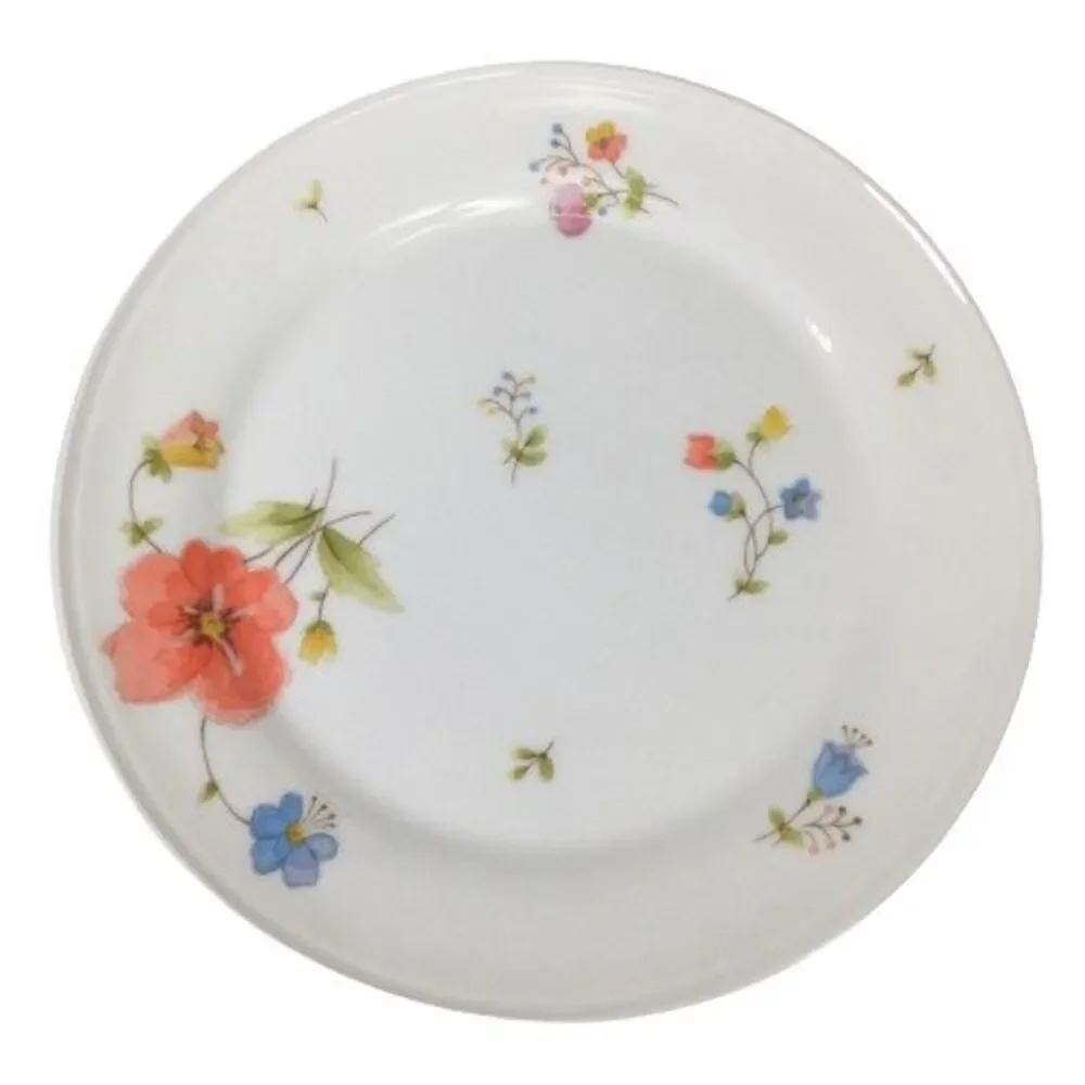 Set of 4 Just Flowers Mikasa Bone China Salad Bread Dessert Plates 6.5
